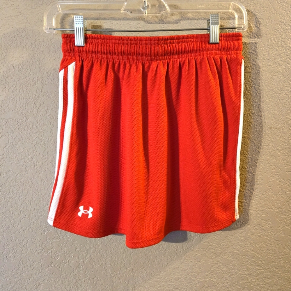 Under Armour Womens Red with White Stripes down the Sides Athletic Skirt Size XS